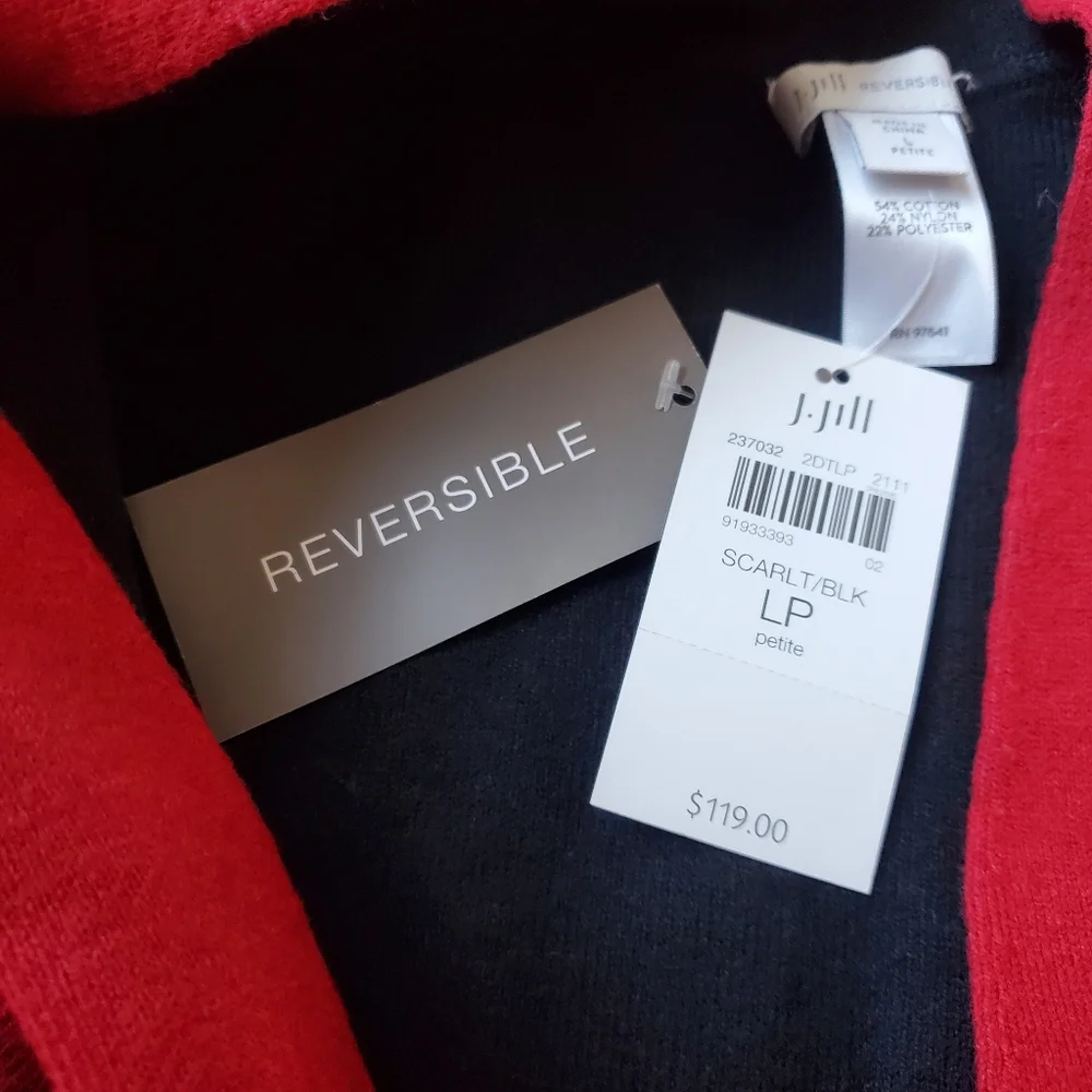 J.Jill Reversible‎ Cardigan